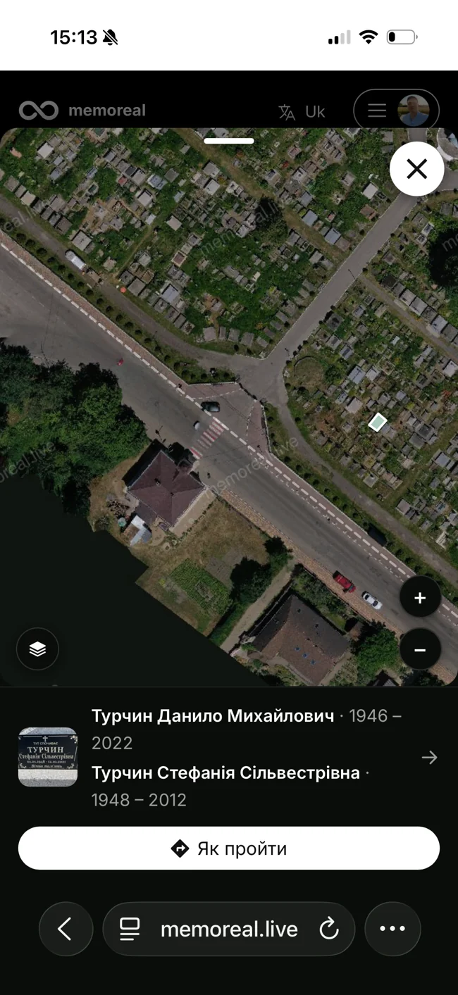 Public cemetery map on your phone: burial location and person’s profile